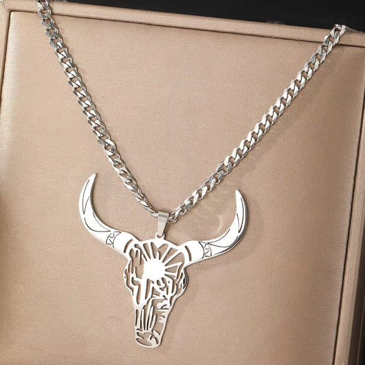 Western Stainless Steel Necklace
