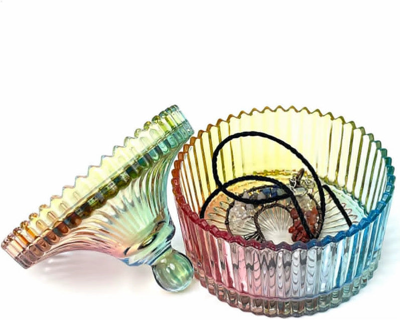 Rainbow Reflection Dish With Lid