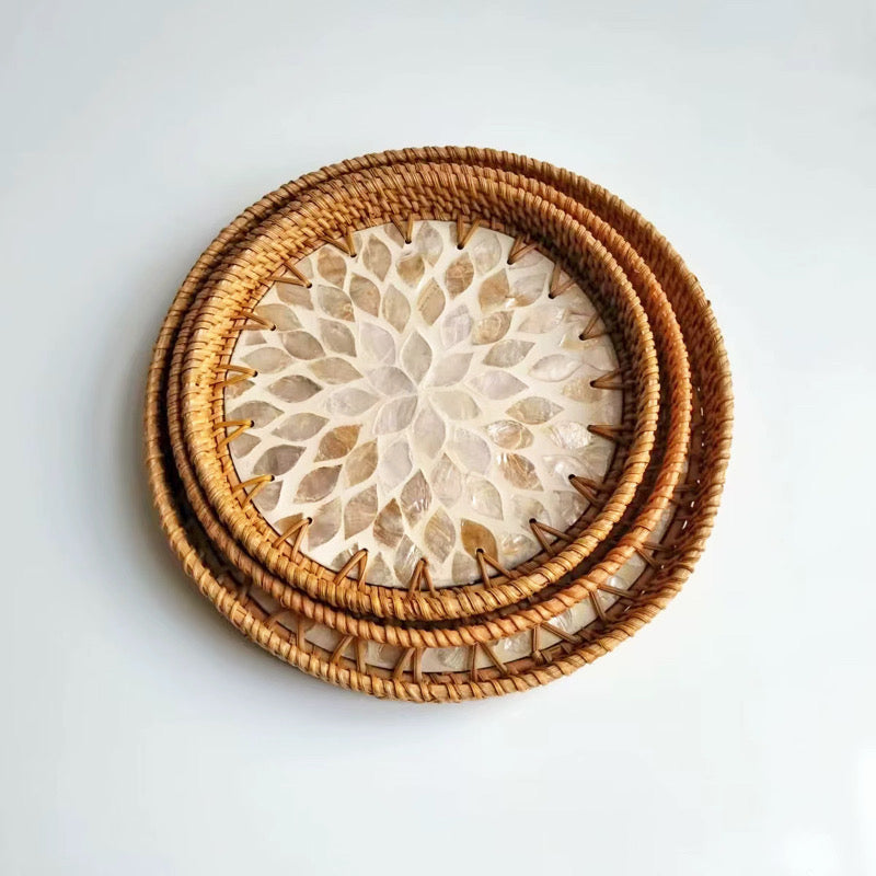 Nest And Nook Round 3 Piece Tray Set
