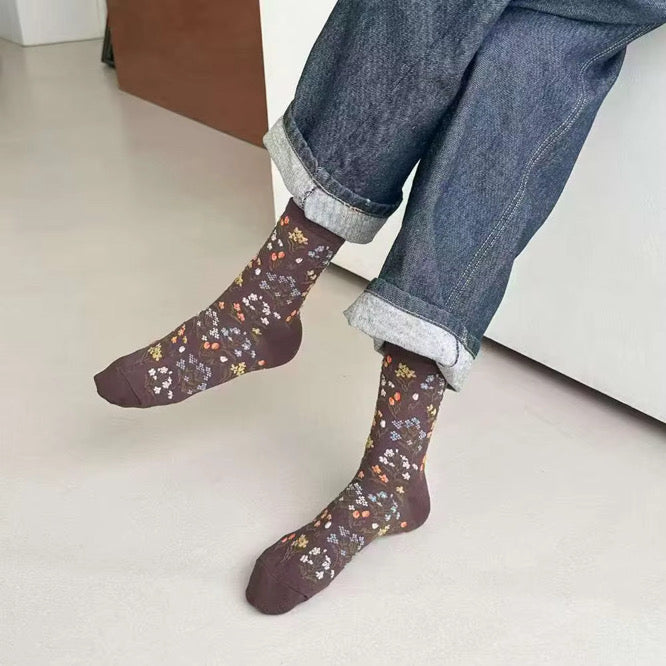Secret Garden Sheer Socks