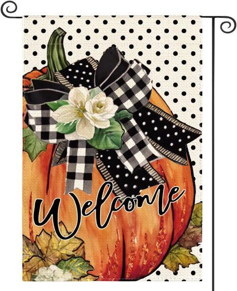 Round 2 Fall & Thanksgiving Themed Garden Flags