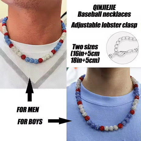 Trending Glam Baseball Necklace