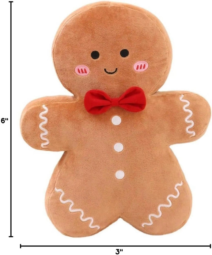 Gingerbread Man Throw Pillow