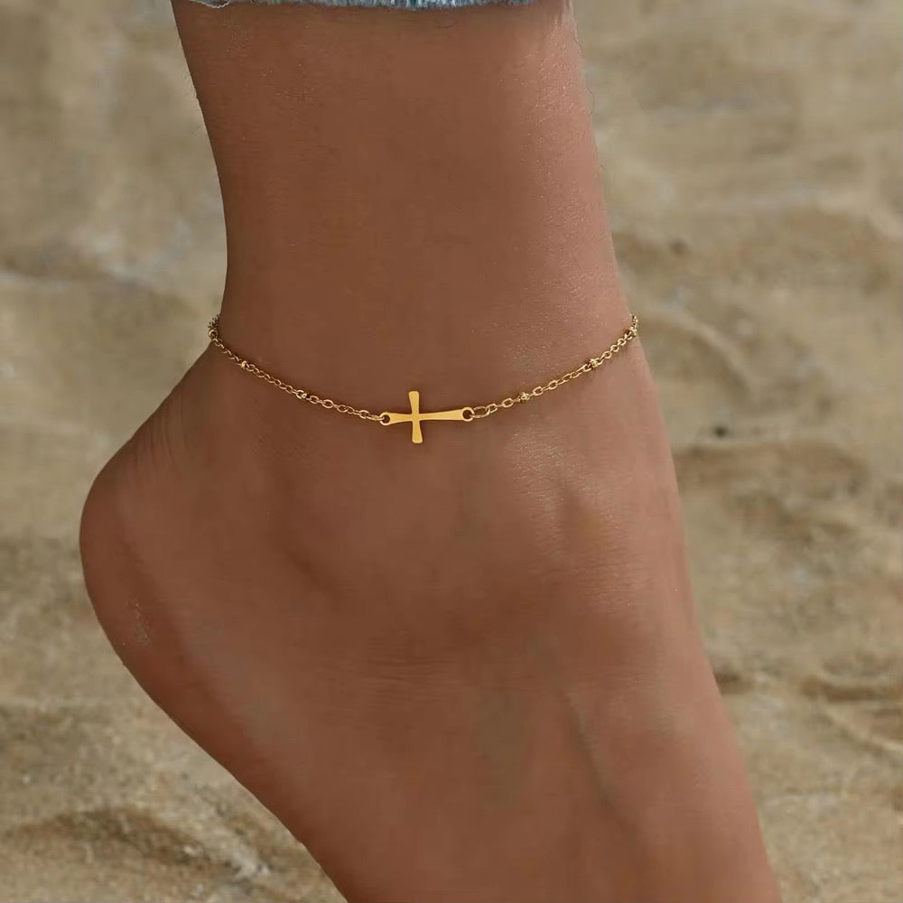 Cross Anklet