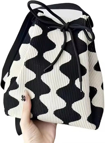 Drawstring Crochet Bag