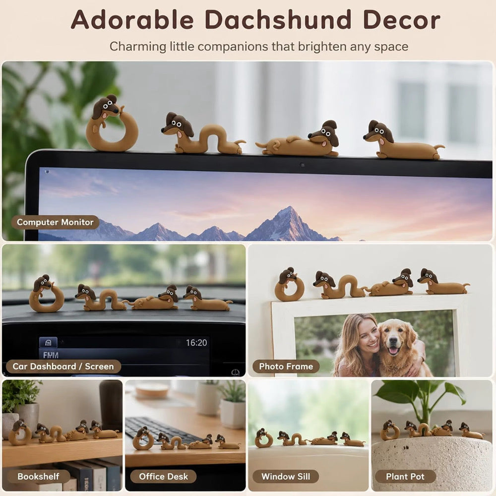 4 Piece Dachshund Friend Set