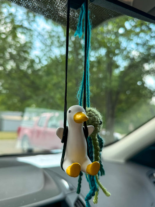 Swinging Duck Car Ornament