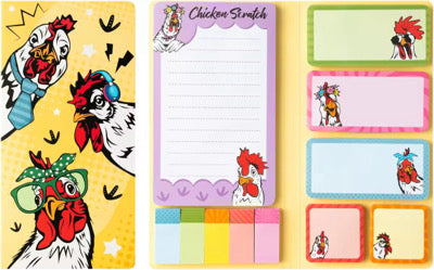 OPEN Fun Themed Sticky Notebook Set