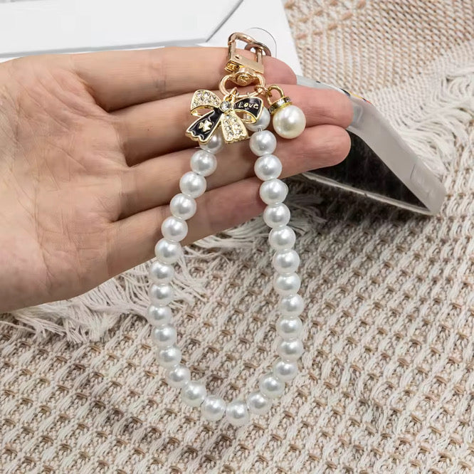 2 Piece Pearl Phone Lanyard