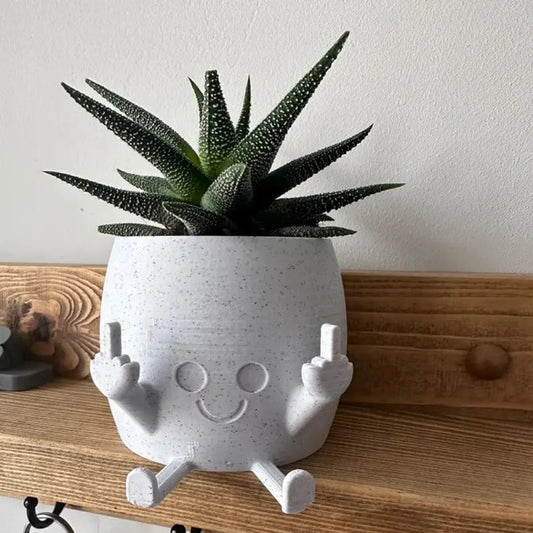 Middle Finger Planter Pot