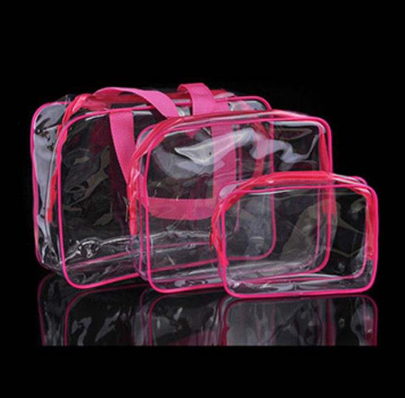 3 Piece Clear Bag Storage Solution