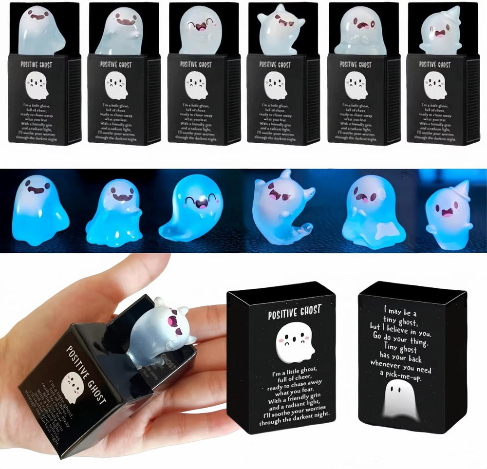 6 Piece Glow In Dark Halloween Ghosts