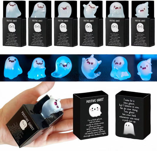 6 Piece Glow In Dark Halloween Ghosts