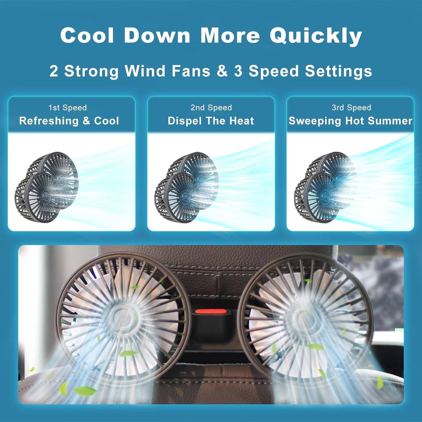 Dual Action Vehicle Fan