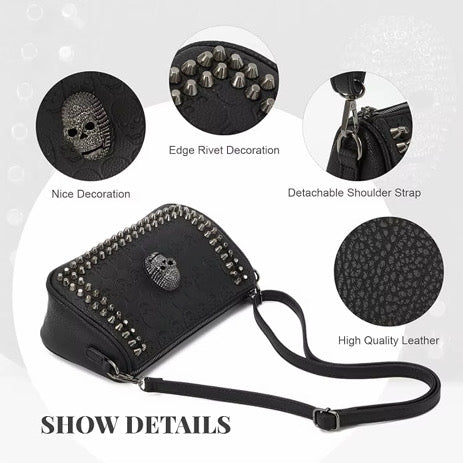Skull Stud Crossbody