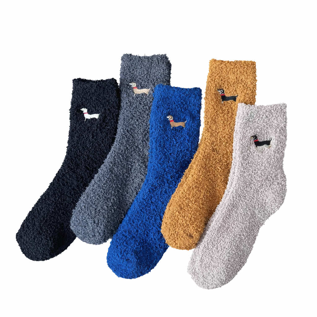 Warm & Weenie Fuzzy Socks