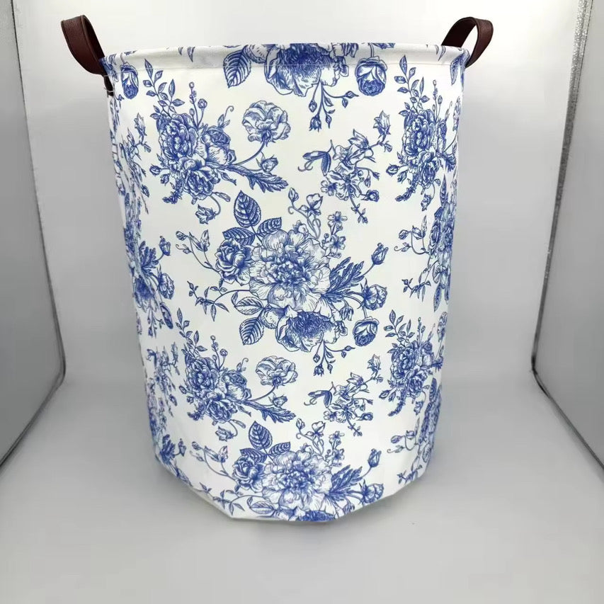 Blue Floral Basket