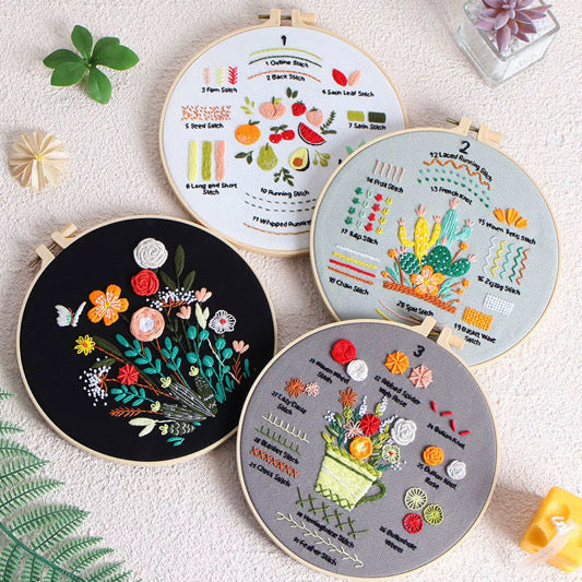 4 Pack Embroidery Kit