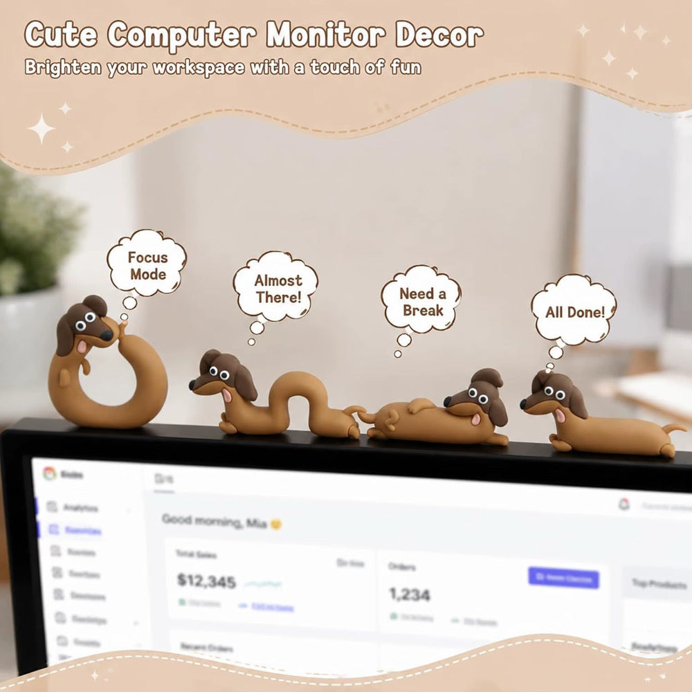 4 Piece Dachshund Friend Set