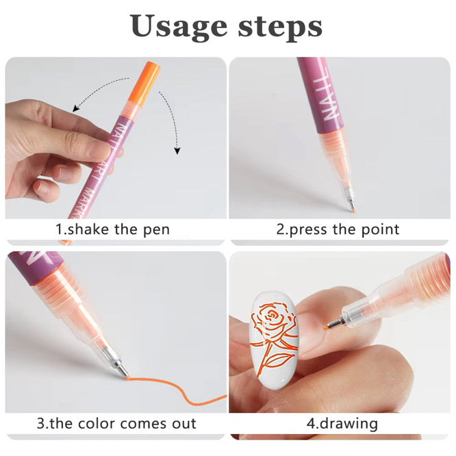 Nail Doodle Pens