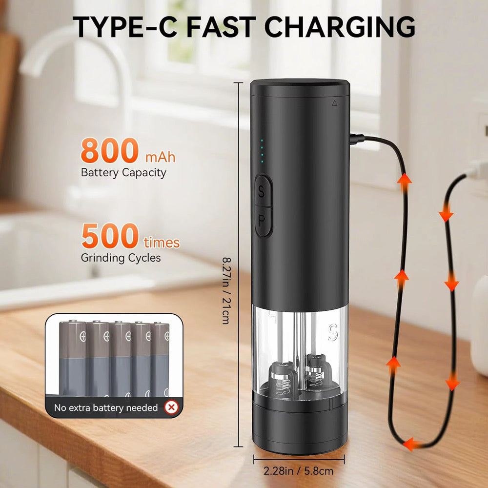 Grind Goals Rechargeable Salt & Pepper Grinder