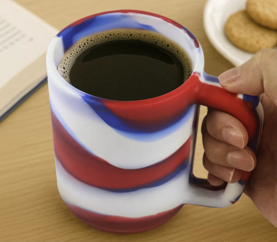 Red, White & Fun Silicone 20 Oz. Mug
