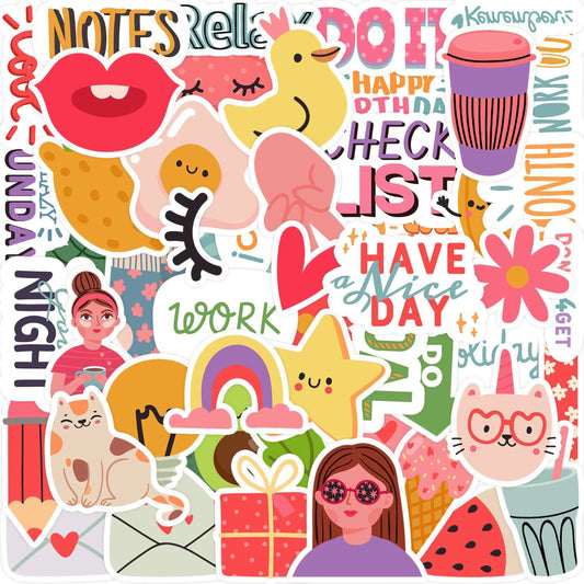 Totally Cool 50 Piece Vinyl Stickers