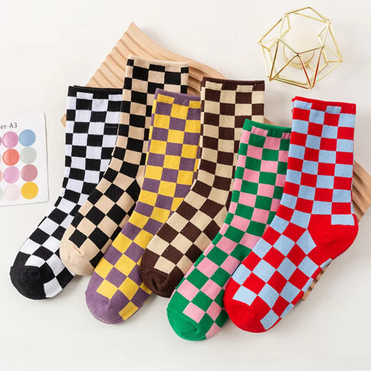 ColorPop Check Socks