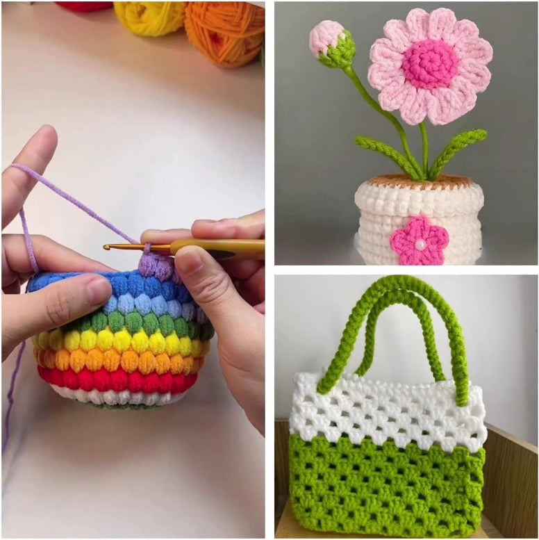 Hooked And Happy Crochet Kit