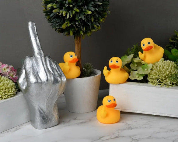 4 Piece Rubber FU Duckies (