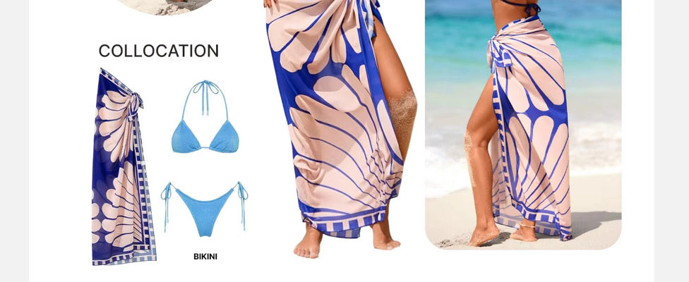 The Azure Breeze Coverup Skirt