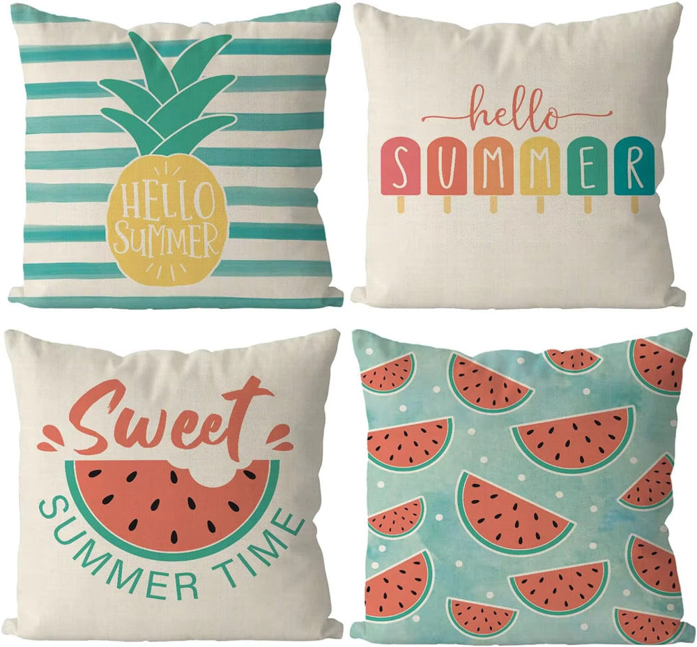 4 Piece Pillow Cover Set