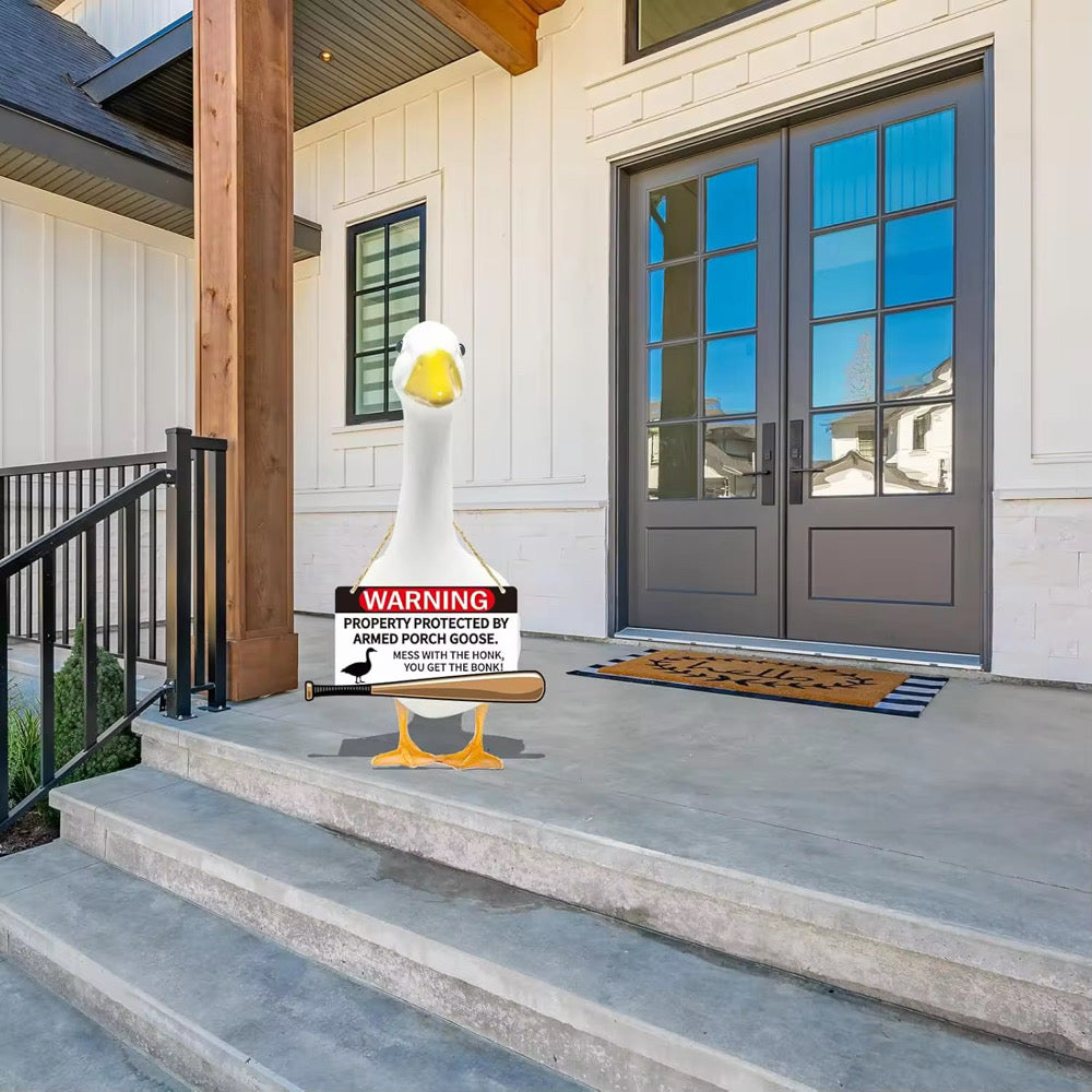 Porch Goose Sign