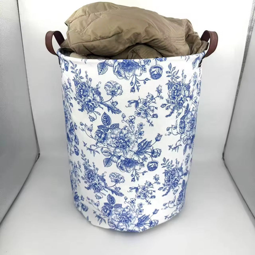 Blue Floral Basket