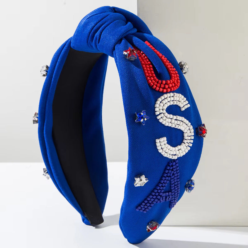 USA Bedazzled Headband