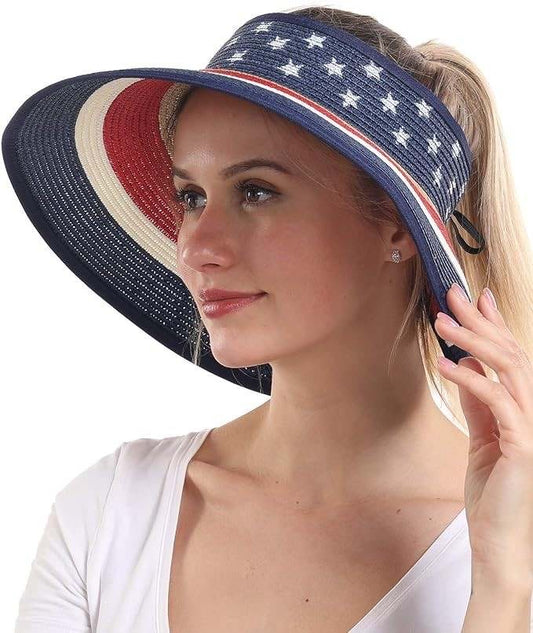 Foldable Patriotic Visor