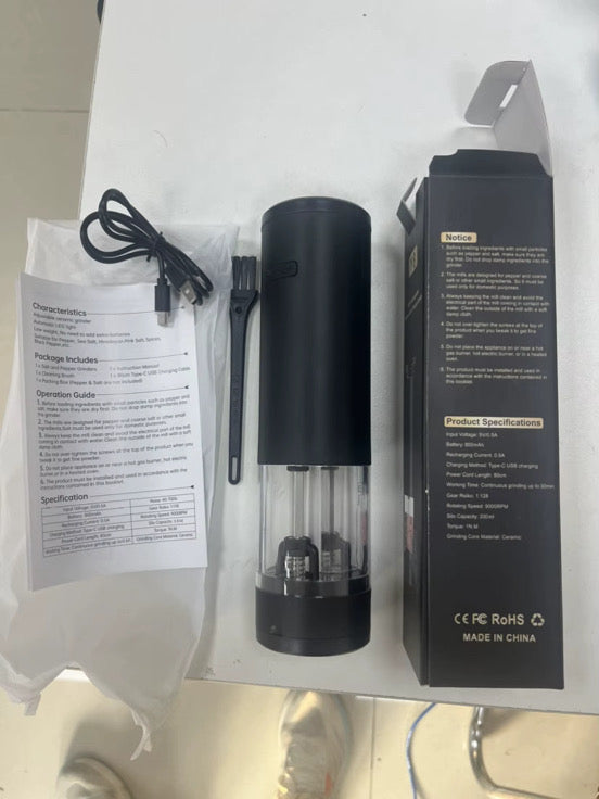 Grind Goals Rechargeable Salt & Pepper Grinder