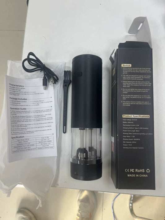 Grind Goals Rechargeable Salt & Pepper Grinder