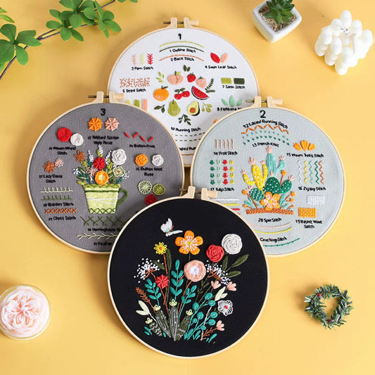 4 Pack Embroidery Kit