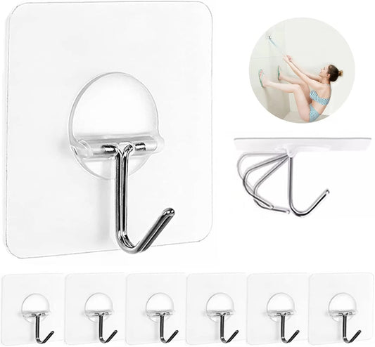 8 Piece Adhesive Wall Hooks Set