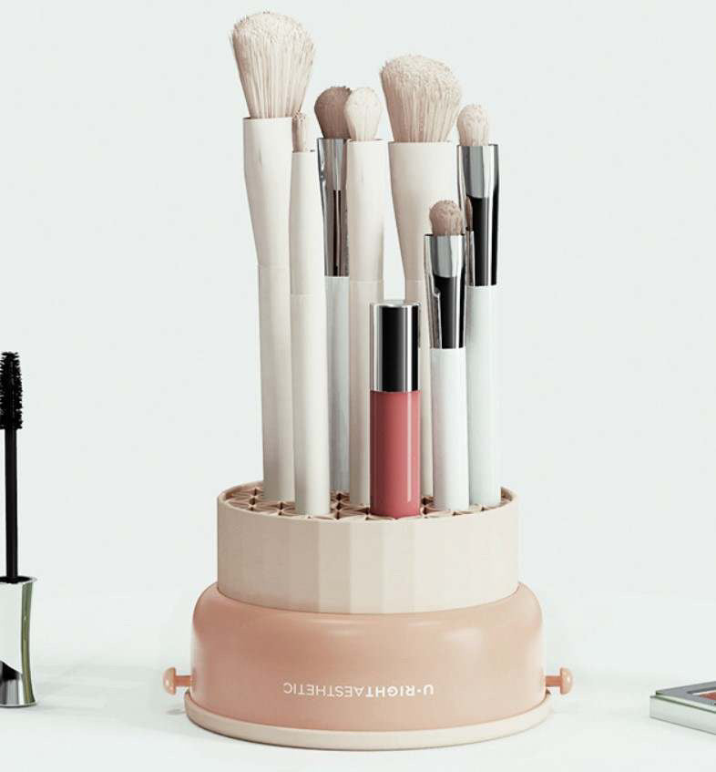 Makeup Brush Cleaner and Drying Storage Stand