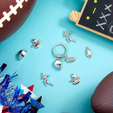 16 Piece Football Charm Set