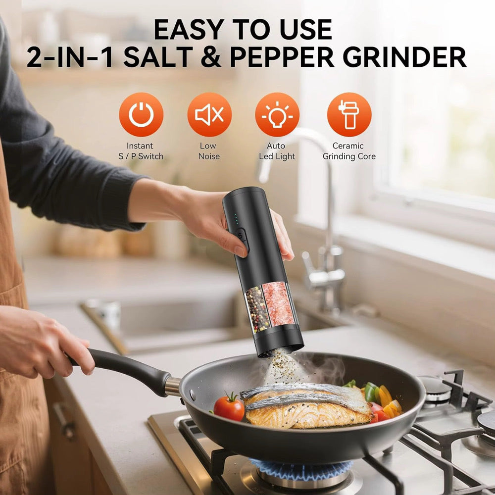 Grind Goals Rechargeable Salt & Pepper Grinder