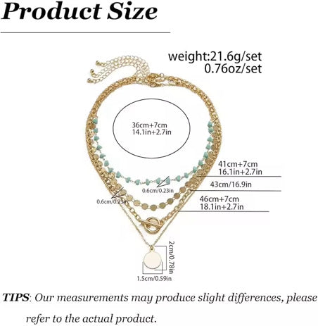 The Wander Coin Layering Necklace Set