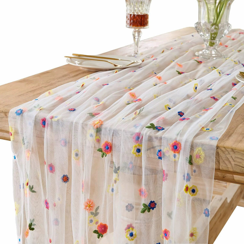 Pretty Floral Table Runner