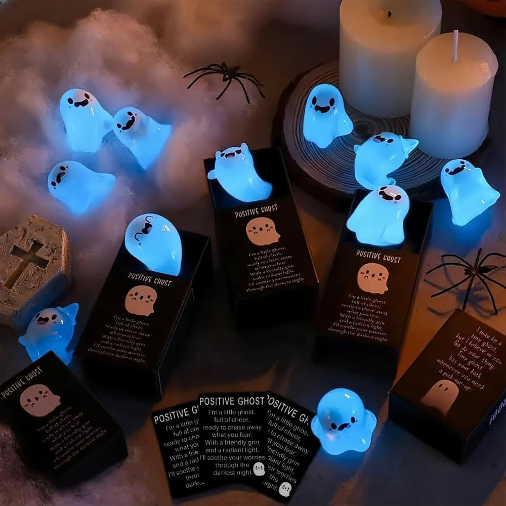 6 Piece Glow In Dark Halloween Ghosts