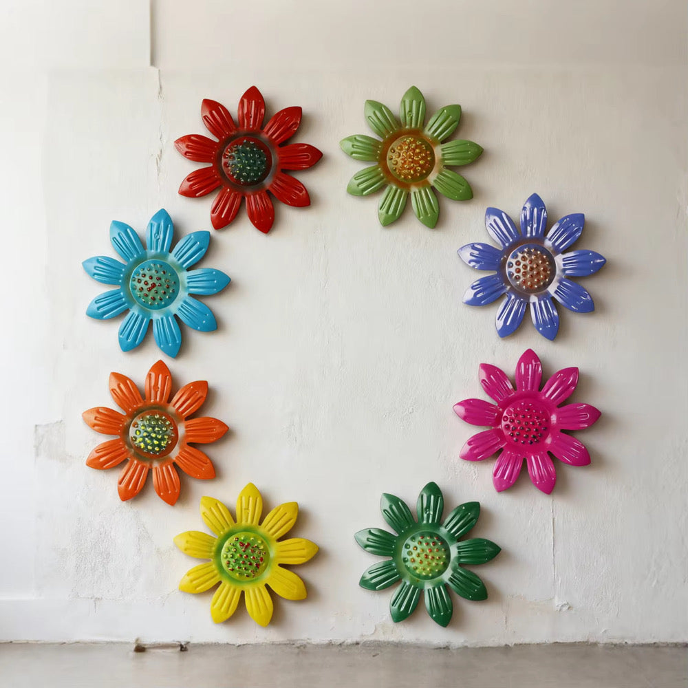 Flower Wall Decor Set Of 8