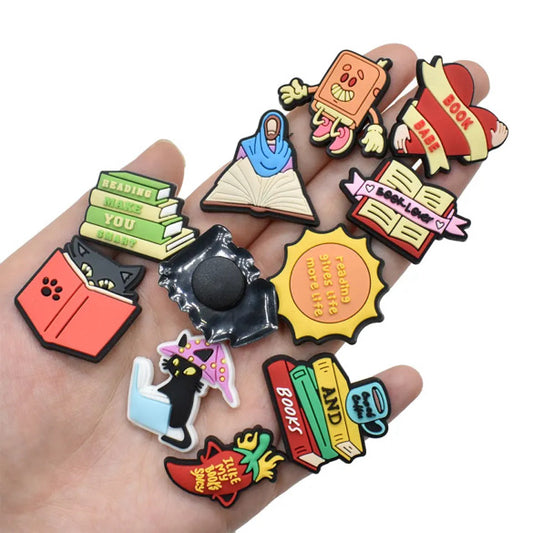 31 Piece Book Worm Shoe Charm Set