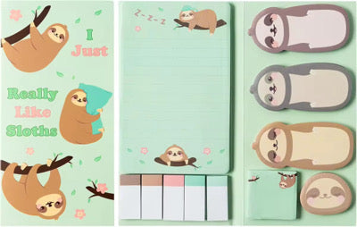 OPEN Fun Themed Sticky Notebook Set