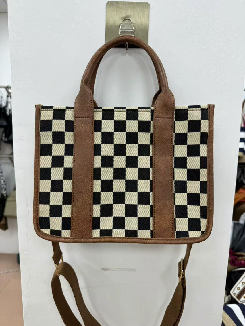 Checkered Tote Bag